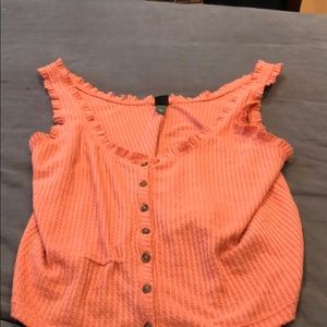 Womens summer blouse color Peach